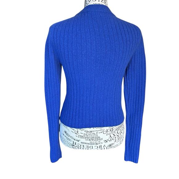 Madewell Size S Blue Readfield Wool Blend Pullover Sweater Academia - Picture 6 of 6